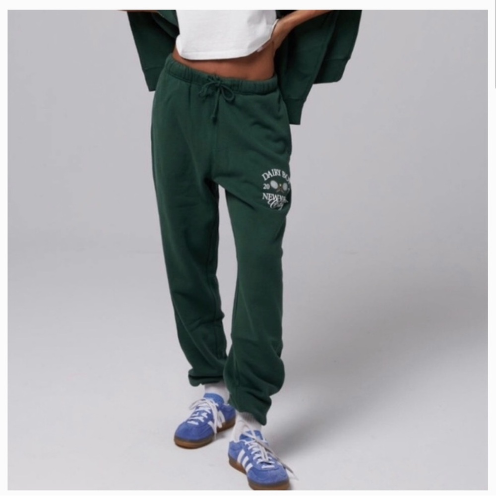 Dairy Boy Tennis Collection Green Joggers